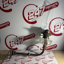 Antique Vintage Glass Brass