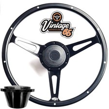 15" Steering Wheel Back Wood Rim Boss Kit & Press For Ford Escort Capri Cortina