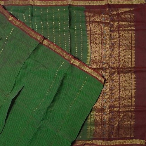Vintage green sarees - sarees, 100%