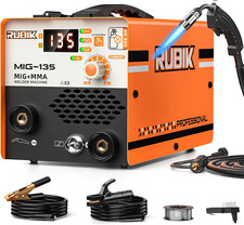 RUBIK 135 Amp MIG Welder,110V Flux Core Welder MIG Welder Gasless Flux Mig/Lift