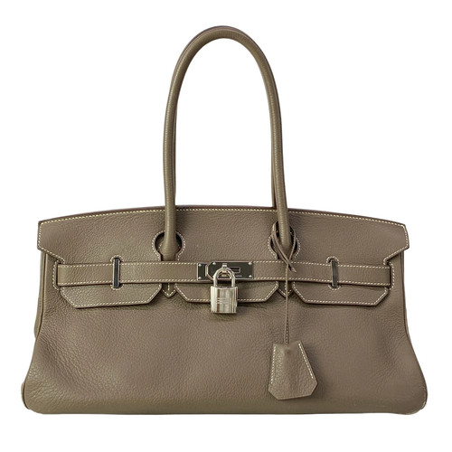 Hermes shoulder birkin etoupe - hermes,
