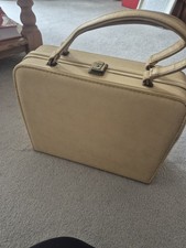 Cream Vintage Vanity Case 60s