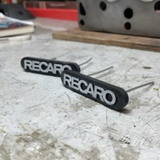 Recaro Seat Badges (Pair) 2 Pin ESCORT CAPRI RS TURBO COSWORTH