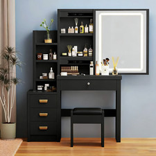 Black Dressing Table With