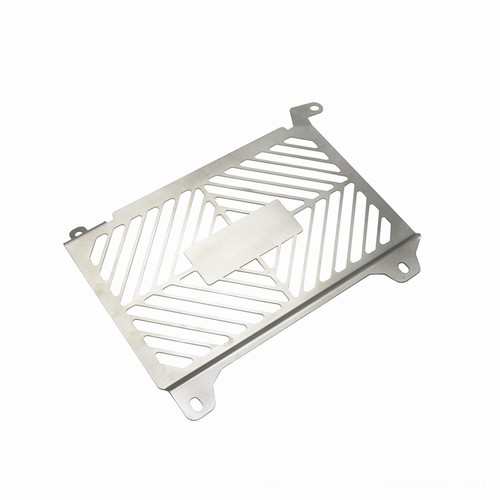 Silver radiator grille guard - silver,