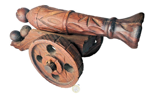 Cannon ornament wood wooden - wood,
