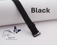  Bra Straps Replacement Adjustable Detachable  Hook Pattern Design Frill Edge 