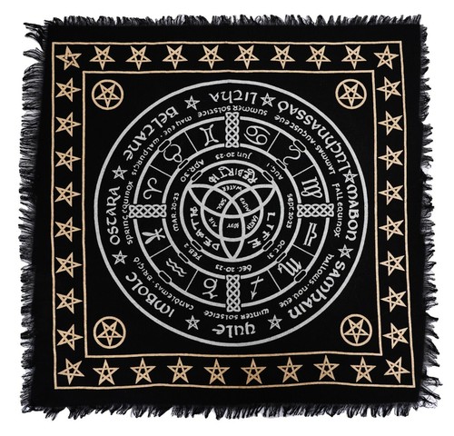 Triquetra pentacle altar cloth - pentacle,