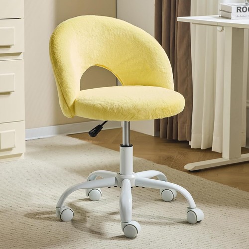 Comfy yellow fluffy vanity - fluffy,