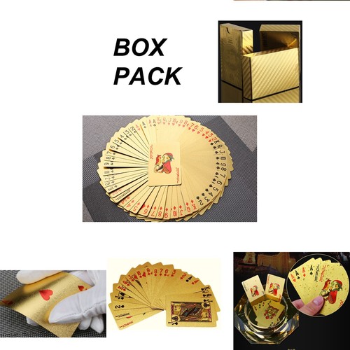 24k gold plated playing - gold,