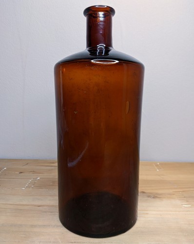 Vintage antique bottle amber - vintage,