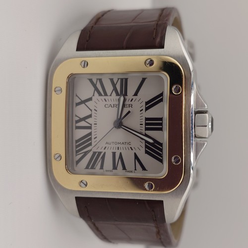Cartier santos 100 steel - santos,
