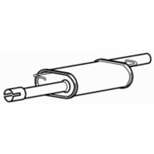 Centre exhaust middle silencer - centre,