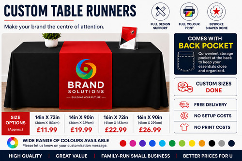 Personalised table runner - personalised,