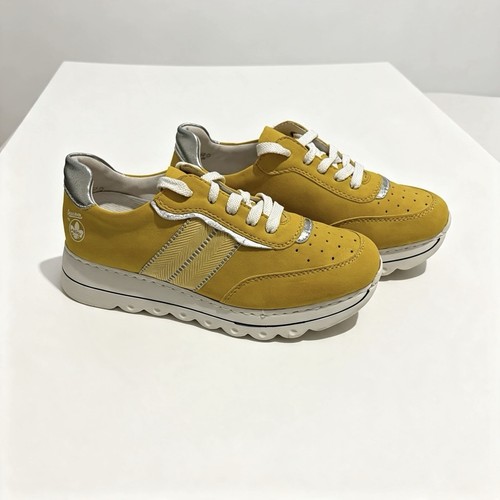 Rieker yellow mustard wedge - yellow,