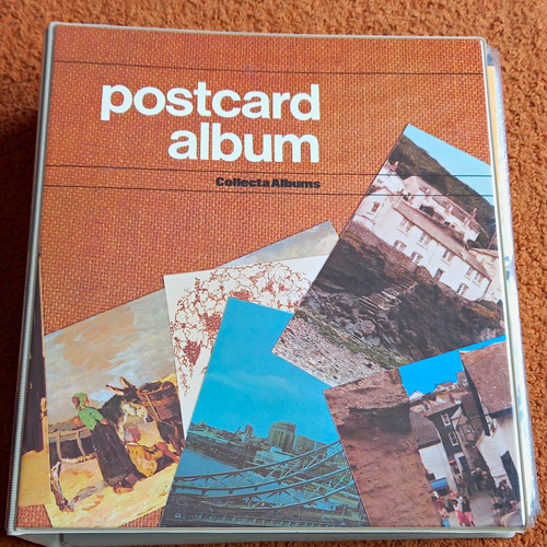 Vintage postcard album with - vintage,