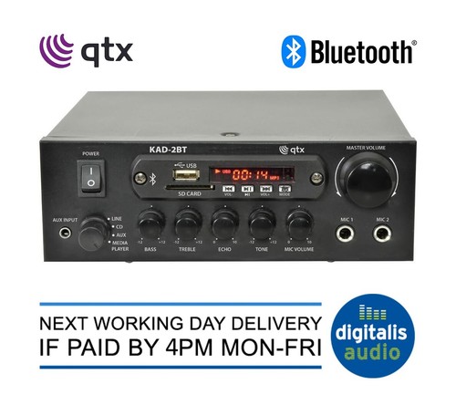 Qtx kad 2bt 55w digital - kad-2bt, stereo