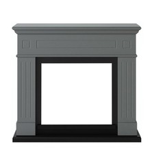 Tagu Larsen Fireplace Frame Surround Freestanding Grey Colour - Damaged Mantel