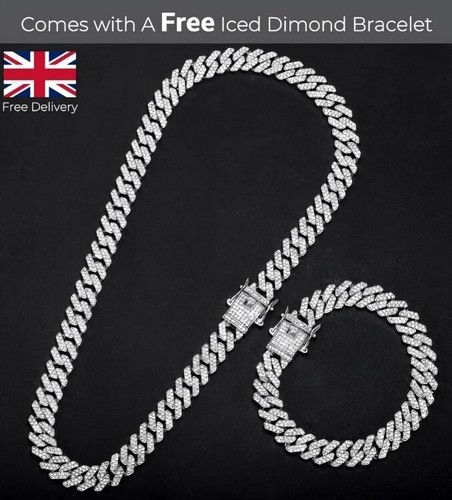 Cuban necklace iced - cuban,