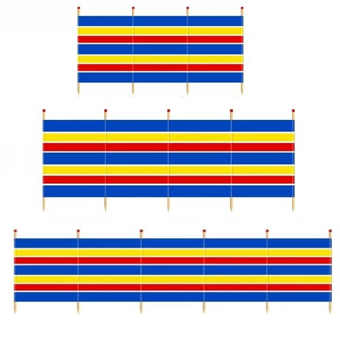 6 pole wooden - pole, windbreak