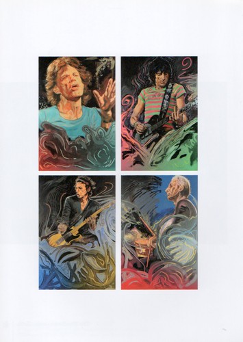Ronnie wood art - art, blue