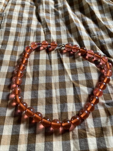 Bakelite bead necklace - bakelite,