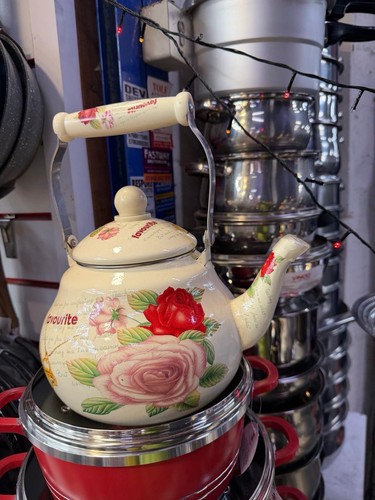 Household enamel tea pot - household,