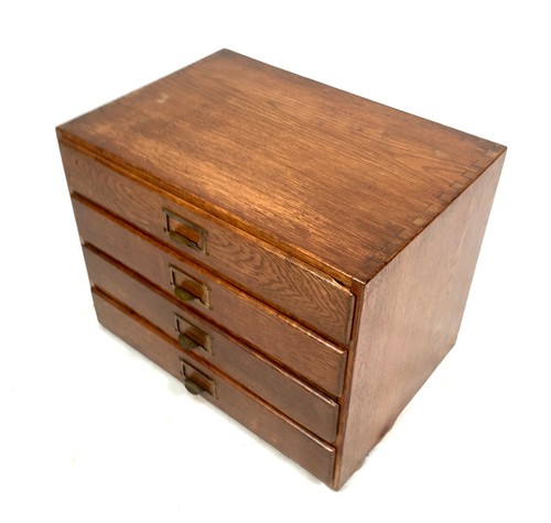 Antique tabletop wooden chest - wooden,