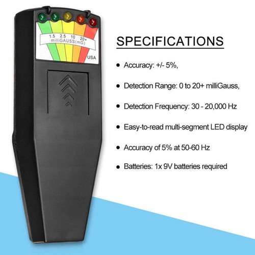 Led emf meter magnetic field - emf,