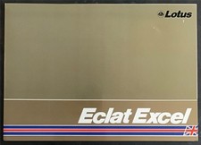 LOTUS ECLAT EXCEL Sports Car Sales Brochure 1982-83