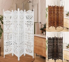 4 Panel Carved Room Divider