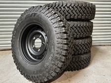 Falken Wildpeak MT 235/85r16 + Wolf HD Steel Wheels for Land Rover Defender x 5