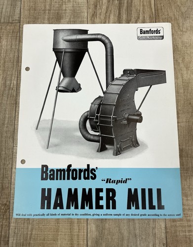Bamfords 1953 hammer mill farm - hammer,