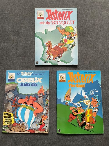 Asterix and obelix comic books - asterix,