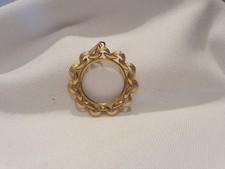 Fancy Full Sovereign Mount 9ct Yellow Gold 2.3g Hallmarked