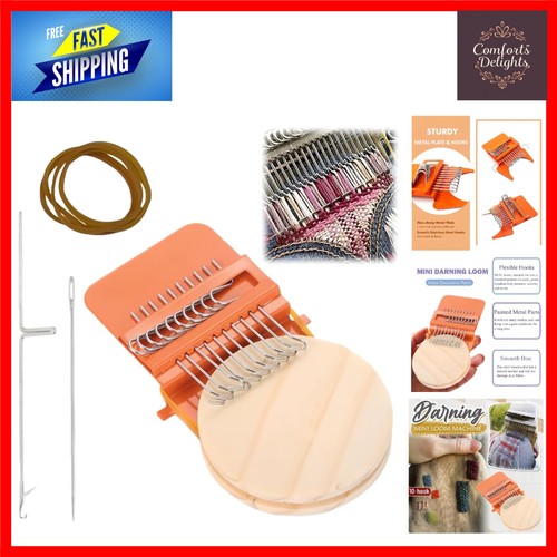 Darning loom weaving - darning,