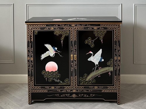 Oriental chinese black laquer - oriental,