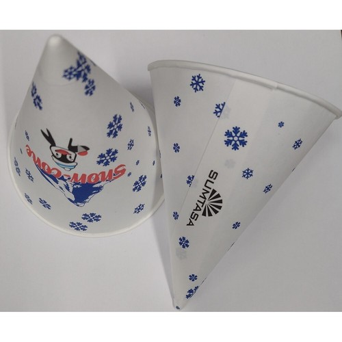 Paper snow cone - snow, 6oz