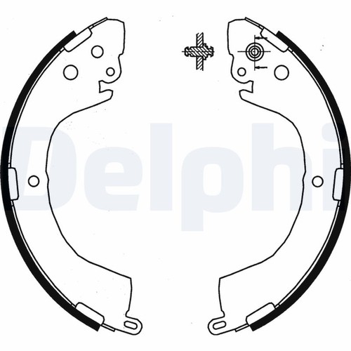 Ls1852 delphi brake shoe - brake, set