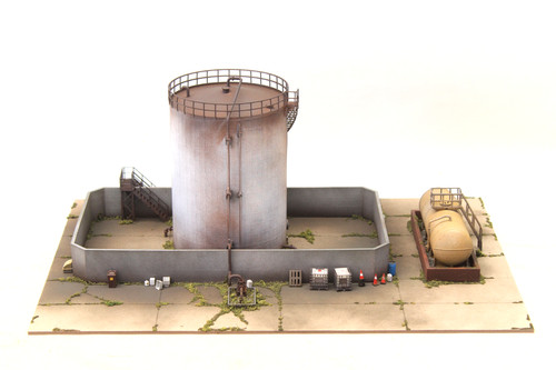 Oil storage tank bunded yard - storage,