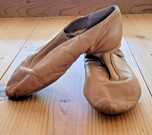 Tan leather jazz shoes - tan,