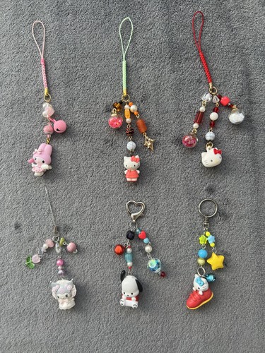 Sanrio beaded keychains charms - sanrio,
