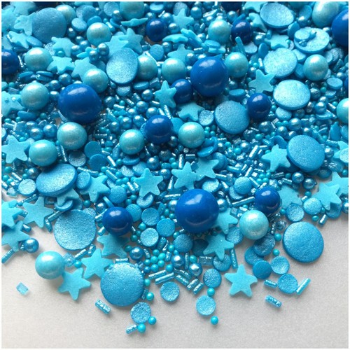 Blue cupcake sprinkles - sprinkles, mix