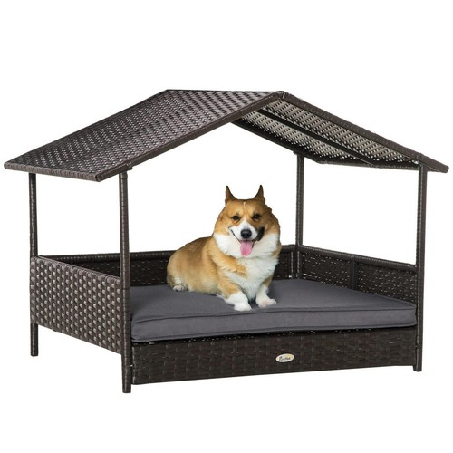 Pawhut wicker dog - dog, rattan