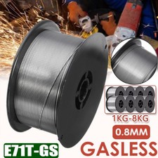 8KG Gasless Mig Welding Wire 0.8mm 1kg Flux Core Wire Cored Welder Reel No Gas