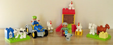 Duplo farm set with chicken coop, tractor, animals, accessories & figures