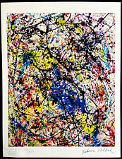 Jackson Pollock action painting COA firmata numerata a mano 180 (Mark.Rothko)