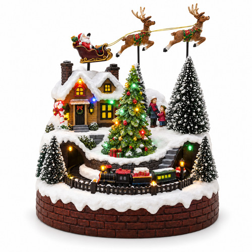 Musical christmas village led - christmas,