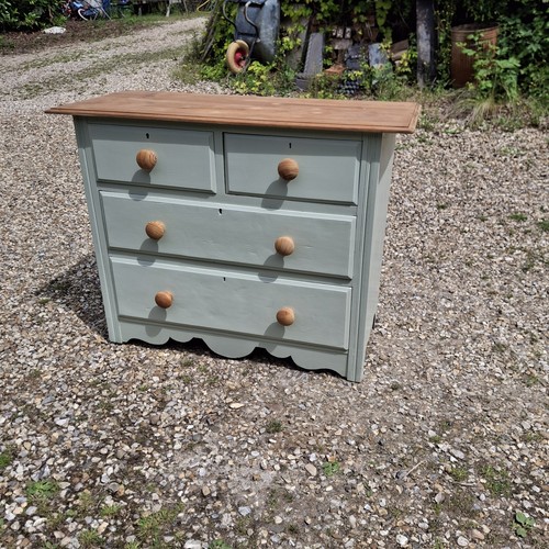 Vintage rustic painted pine - vintage,