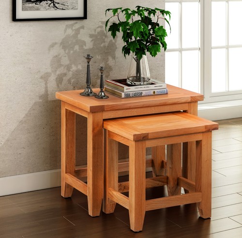 Nesting table large oak nest - nesting,